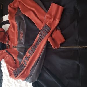 Mens harley-davidson 2xl zippered hoodie